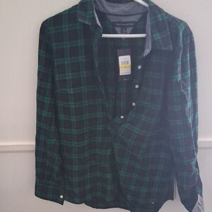Tommy Hilfiger Green Lightweight Shirt Jacket